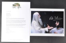 THE LORD OF THE RINGS - PETER JACKSON (DIRECTOR) - SIGNED PHOTO & LETTER