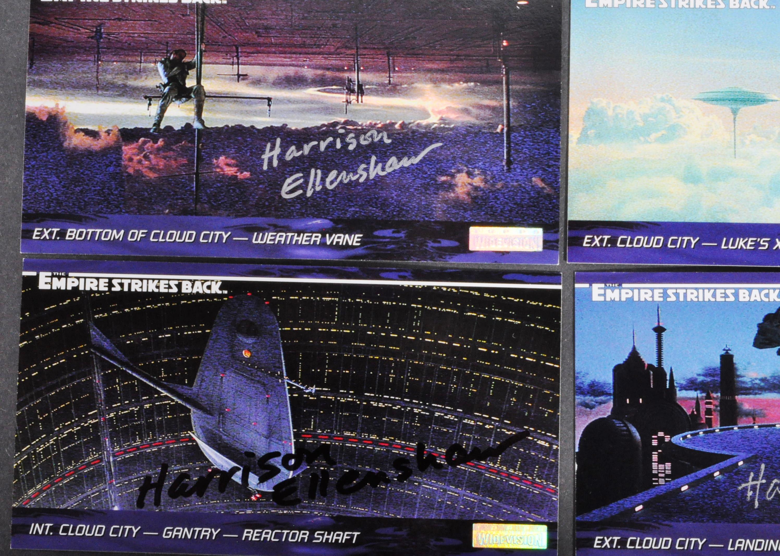 STAR WARS - EMPIRE STRIKES BACK - HARRISON ELLENSHAW SIGNED CARDS - Image 2 of 4