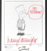 THE SIMPSONS - NANCY CARTWRIGHT - BART - SIGNED 8X10" OFFICIAL PHOTO