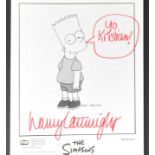 THE SIMPSONS - NANCY CARTWRIGHT - BART - SIGNED 8X10" OFFICIAL PHOTO