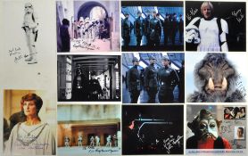 STAR WARS - LARGE COLLECTION OF AUTOGRAPHS ON 8X10" PHOTOS