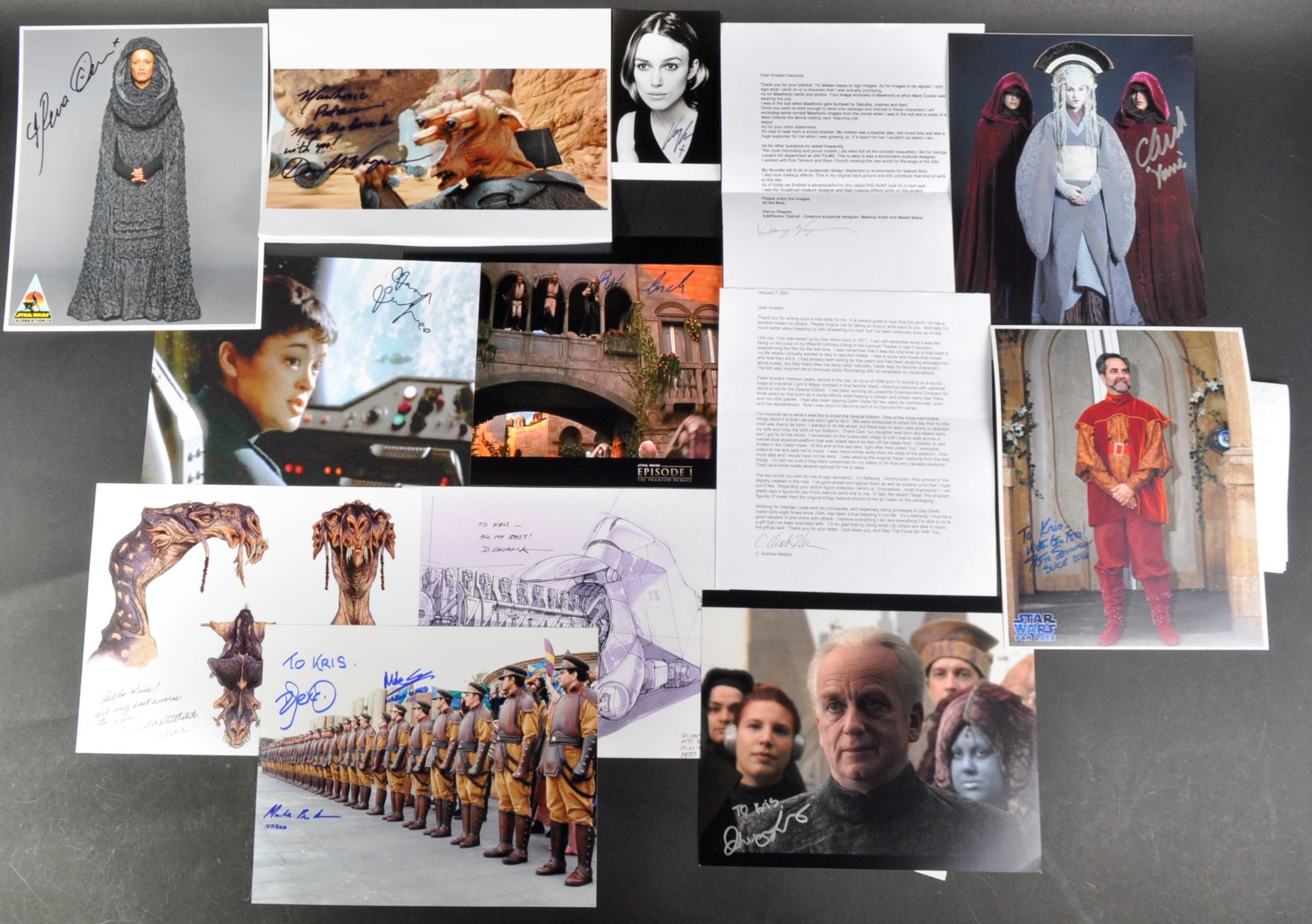 STAR WARS - THE PHANTOM MENACE - COLLECTION OF AUTOGRAPHS