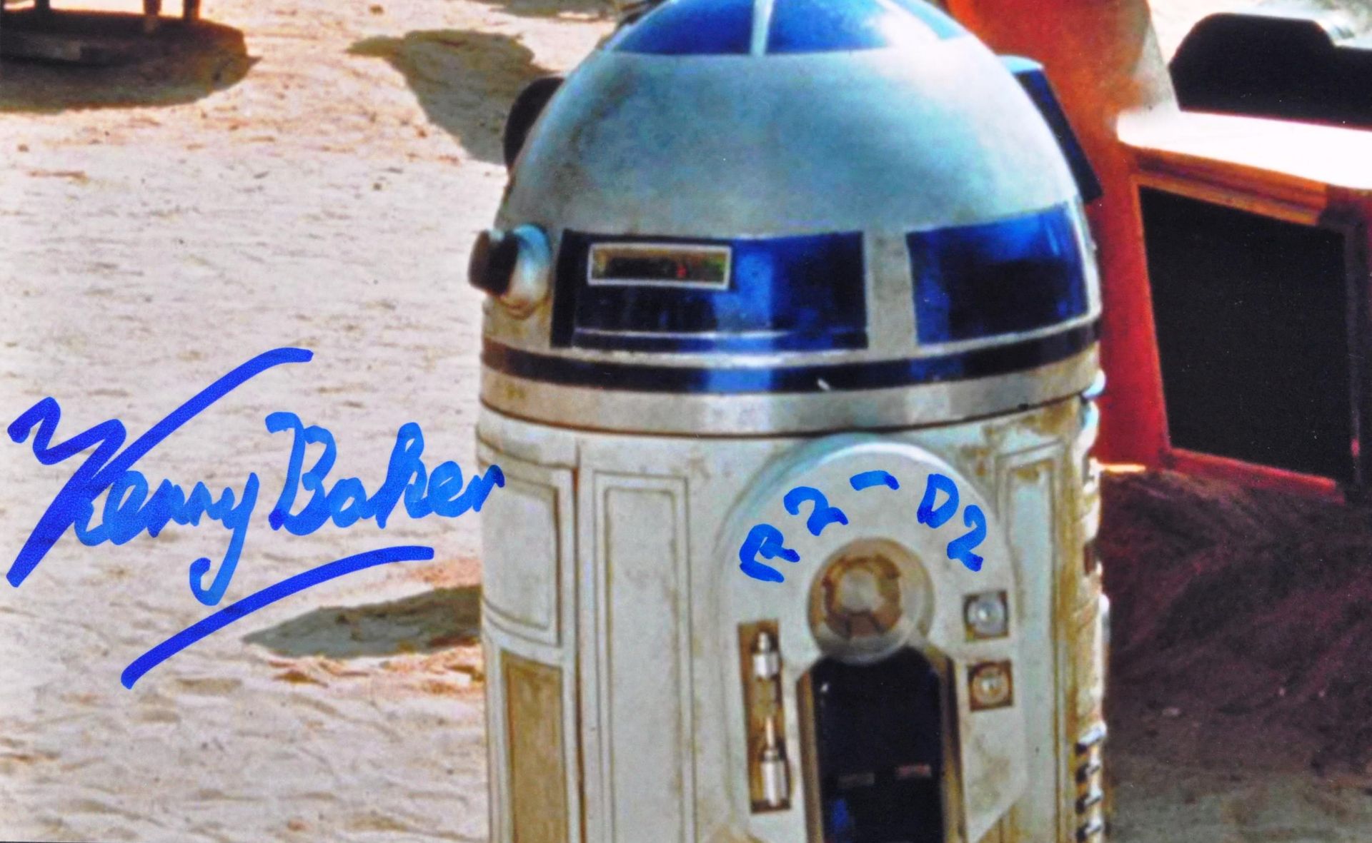 STAR WARS - KENNY BAKER & WENDY LEECH SIGNED 8X10" PHOTO - Bild 3 aus 3