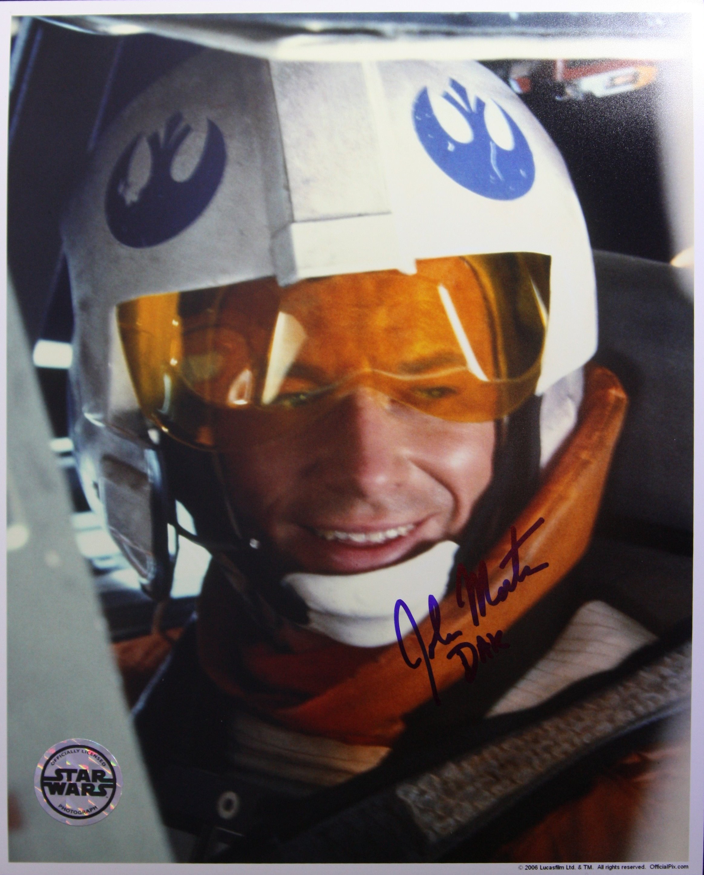 STAR WARS - JOHN MORTON (DAK RALTER) OFFICIAL PIX SIGNED PHOTO