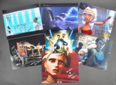 STAR WARS - THE CLONE WARS - COLLECTION OF SIGNED 8X10"