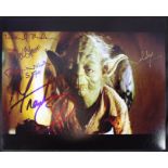 STAR WARS - YODA - CAST / CREW AUTOGRAPHED PHOTOGRAPH - OZ ETC