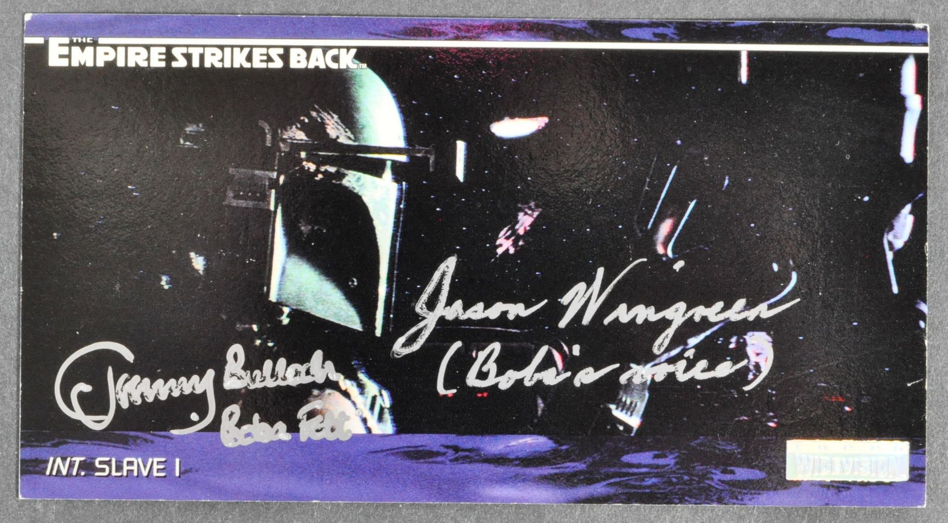 STAR WARS - JEREMY BULLOCH & JASON WINGREEN DUAL SIGNED CARD