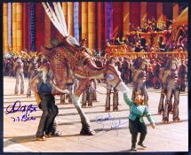 STAR WARS - PHANTOM MENACE - AHMED BEST & DAN MADSEN SIGNED 8X10"