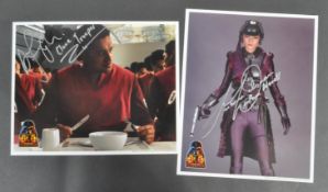 STAR WARS - ATTACK OF THE CLONES - X2 OFFICIAL PIX SIGNED 8X10" PHOTOS