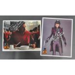 STAR WARS - ATTACK OF THE CLONES - X2 OFFICIAL PIX SIGNED 8X10" PHOTOS