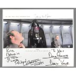 STAR WARS - A NEW HOPE - PROWSE, LEPARMENTIER & JONES SIGNED PHOTO