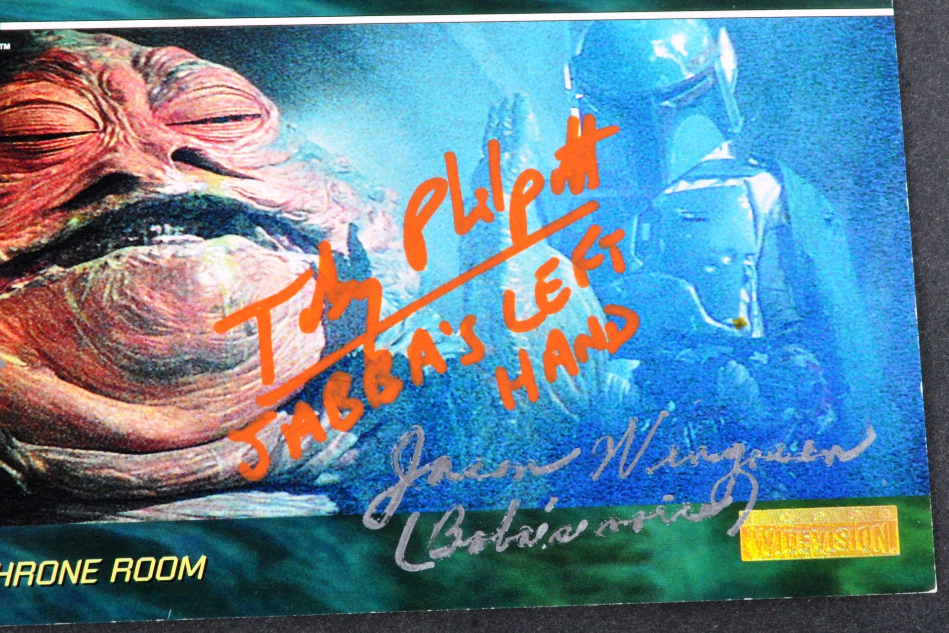 STAR WARS - ROTJ - TOPPS TRIPLE-SIGNED TRADING CARD - Bild 2 aus 3