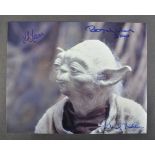 STAR WARS - YODA - SFX CREW MULTI-SIGNED 8X10" PHOTO