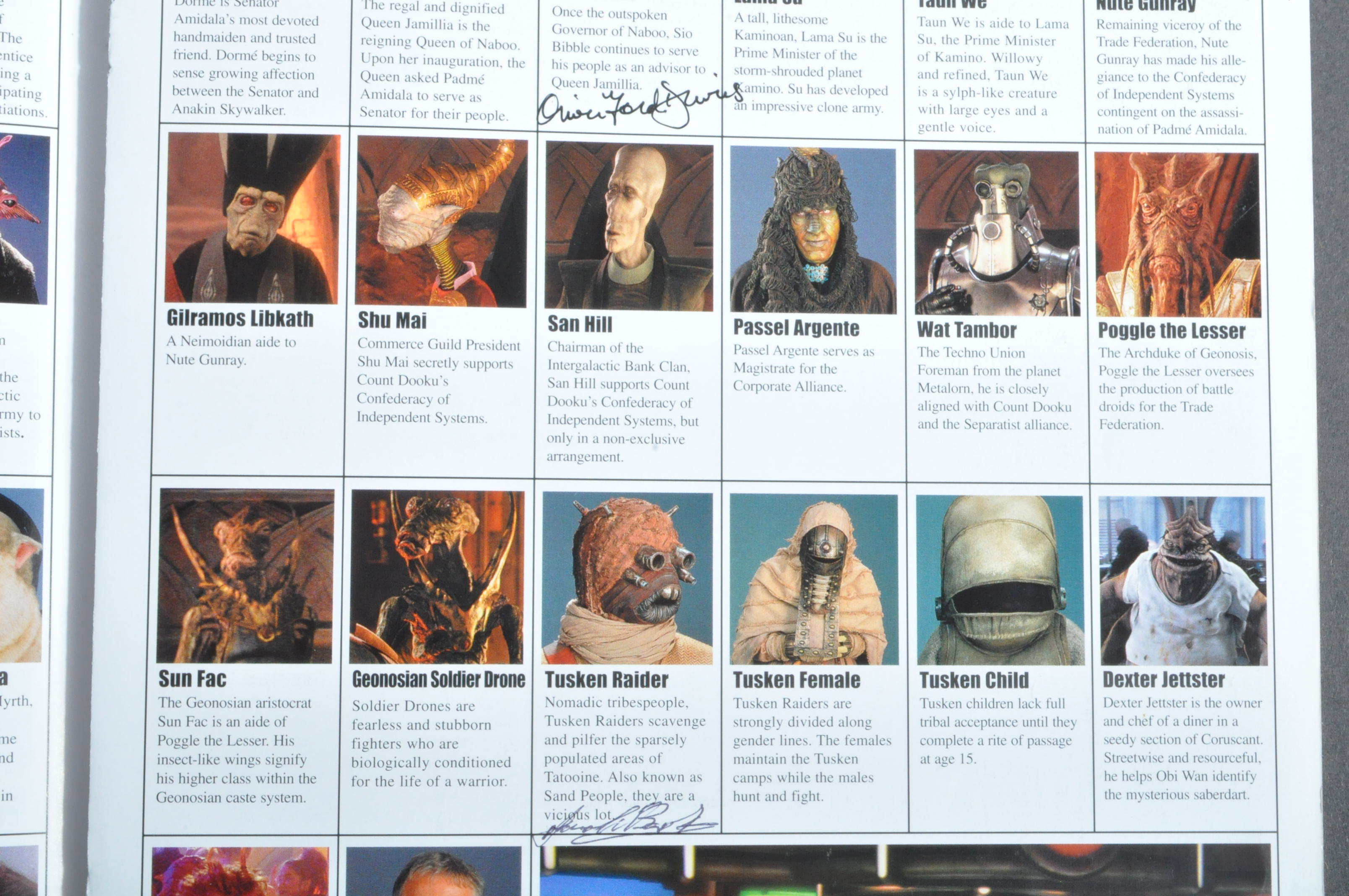 STAR WARS - ATTACK OF THE CLONES - AUTOGRAPHED PRESS BOOK - Image 5 of 6