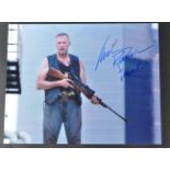 THE WALKING DEAD - MICHAEL ROOKER - SIGNED 8X10" PHOTOGRAPH