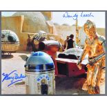 STAR WARS - KENNY BAKER & WENDY LEECH SIGNED 8X10" PHOTO