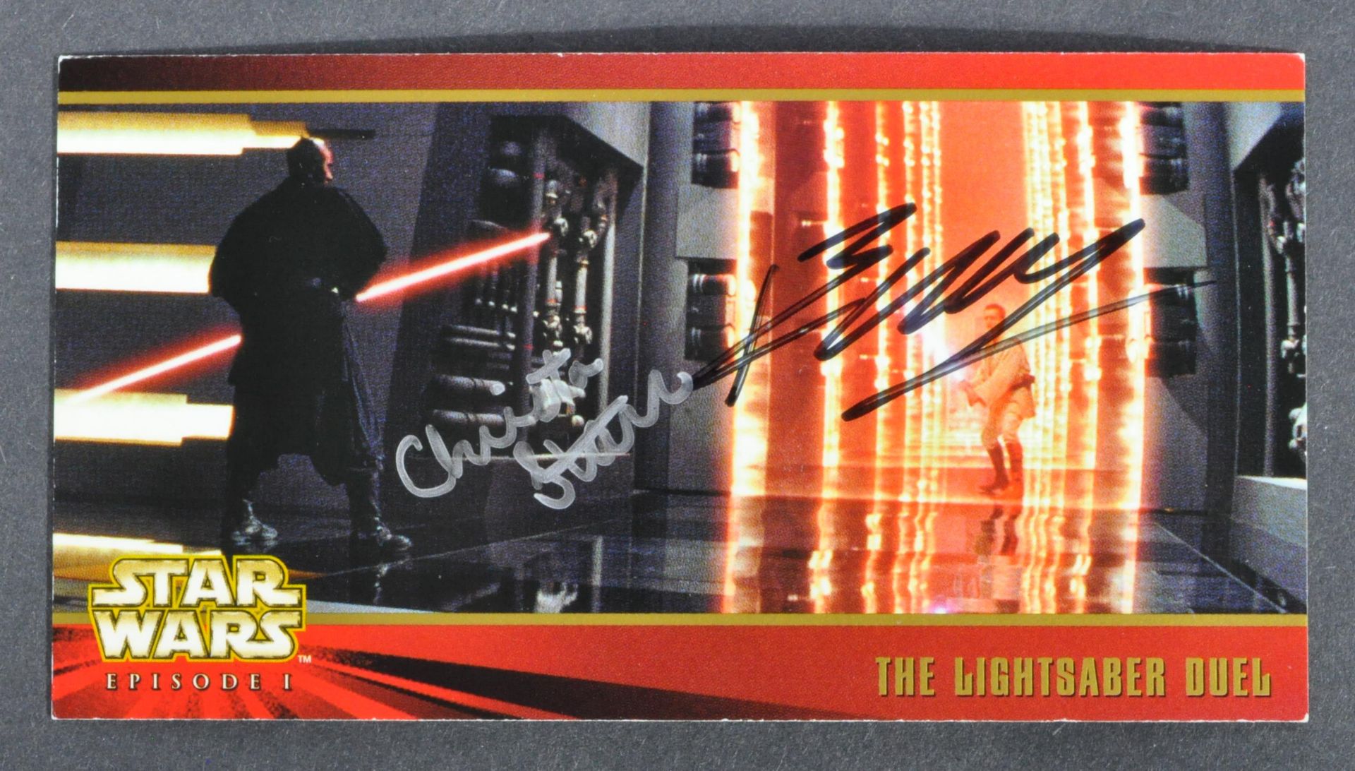 STAR WARS - EWAN MCGREGOR & CHRISTA STARR DUAL SIGNED CARD