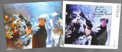 STAR WARS - JABBA'S DUNGEON - X2 MULTI-SIGNED 8X10" PHOTOGRAPHS