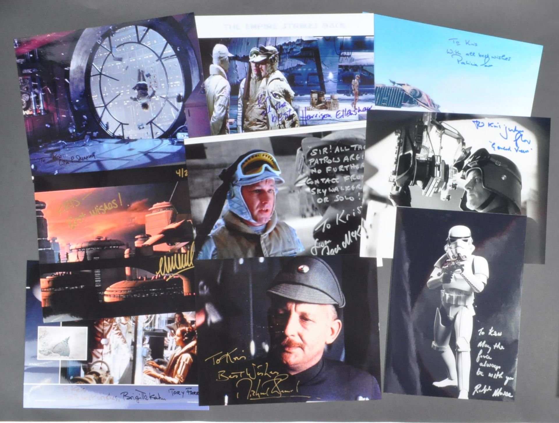 STAR WARS - EMPIRE STRIKES BACK - 8X10" SIGNED PHOTO COLLECTION