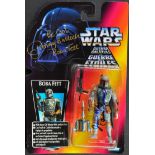 STAR WARS - BOBA FETT - JEREMY BULLOCH & JASON WINGREEN SIGNED FIGURE