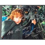 THE LORD OF THE RINGS - BILLY BOYD & JOHN RHYS DAVIES SIGNED 8X10" PHOTO