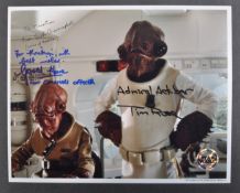STAR WARS - RETURN OF THE JEDI - SCARCE TRIPLE-SIGNED OFFICIAL PIX 8X10