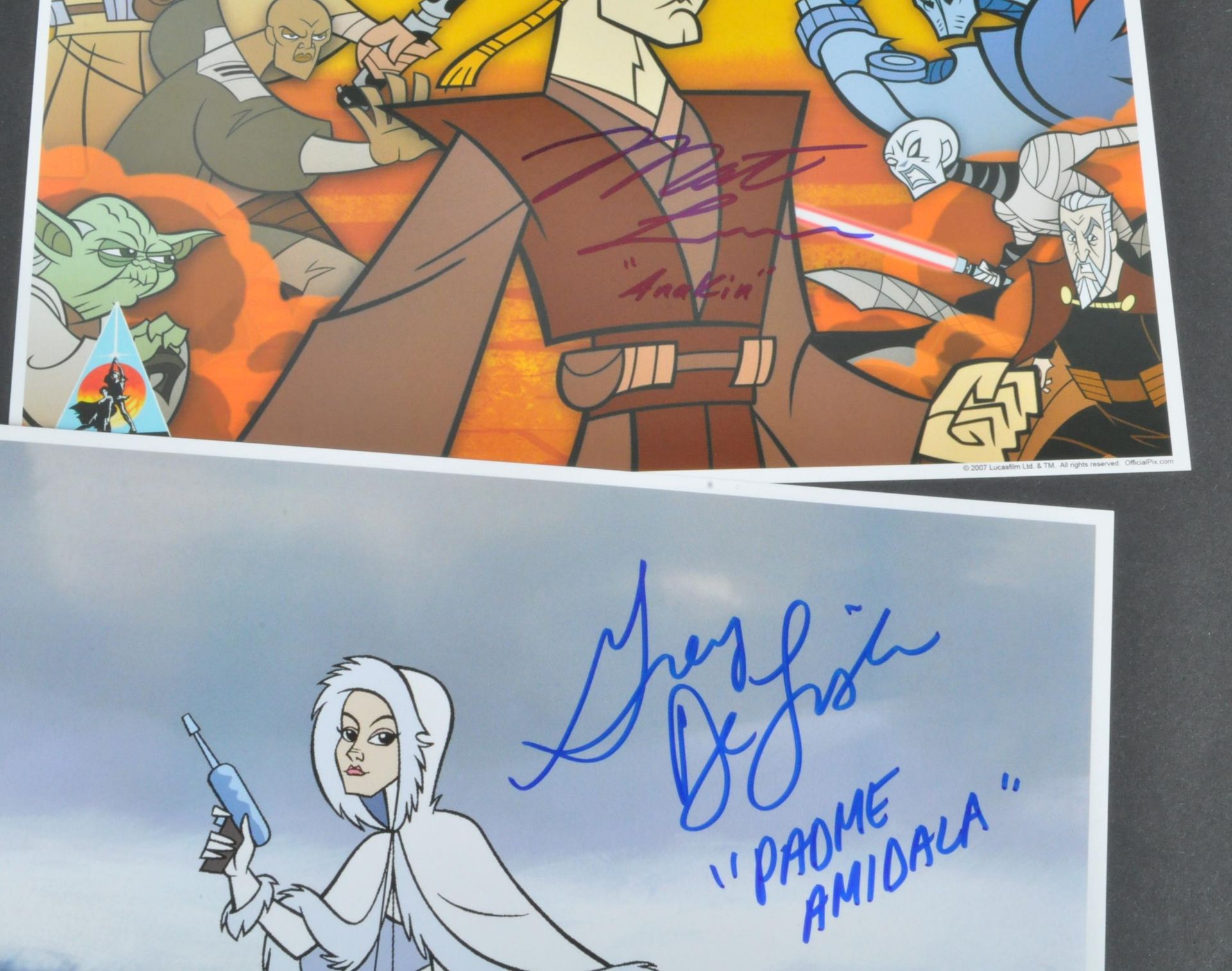 STAR WARS - THE CLONE WARS - CELEBRATION IV SIGNED 8X10" OFFICIAL PIX - Bild 2 aus 2