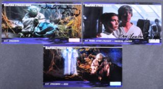 STAR WARS - EMPIRE STRIKES BACK - CREW AUTOGRAPHED TRADING CARDS