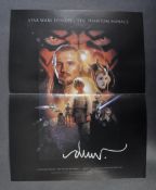 STAR WARS - PHANTOM MENACE - DREW STRUZAN (POSTER ARTIST) SIGNED POSTER