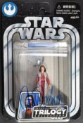 STAR WARS - CARRIE FISHER (1956-2016) - AUTOGRAPHED HASBRO ACTION FIGURE
