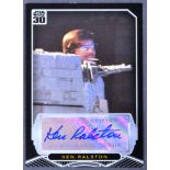 STAR WARS - TOPPS 30TH ANNIVERSARY TRADING CARD SIGNED - KEN RALSTON