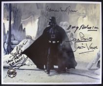 STAR WARS - EMPIRE STRIKES BACK - HOTH MULTI-SIGNED OFFICIAL PIX 8X10"