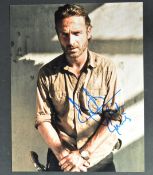 THE WALKING DEAD - ANDREW LINCOLN - SIGNED 8X10" PHOTO