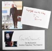 STAR WARS - IAN MCDIARMIND & TERENCE STAMP AUTOGRAPHS