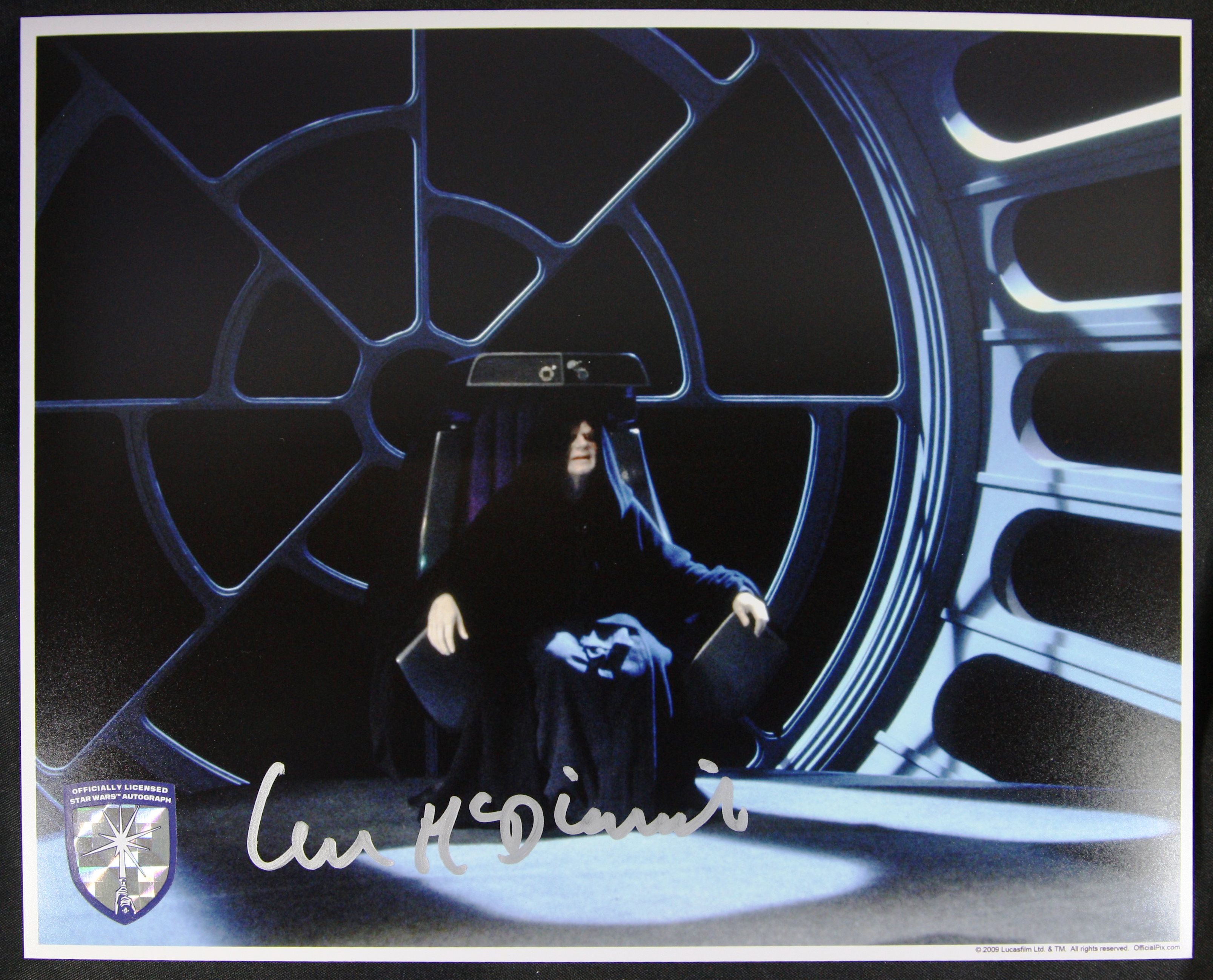 STAR WARS - IAN MCDIARMID (EMPEROR PALPATINE) - OFFICIAL PIX 8X10" AUTOGRAPH