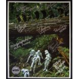 STAR WARS - RETURN OF THE JEDI - EWOKS - MULTI SIGNED OFFICIAL PIX PHOTO