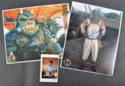 STAR WARS - RETURN OF THE JEDI - X2 OFFICIAL PIX SIGNED PHOTOS