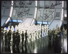 STAR WARS - IMPERIAL OFFICERS - MULTI-SIGNED 8X10" COLOUR PHOTO