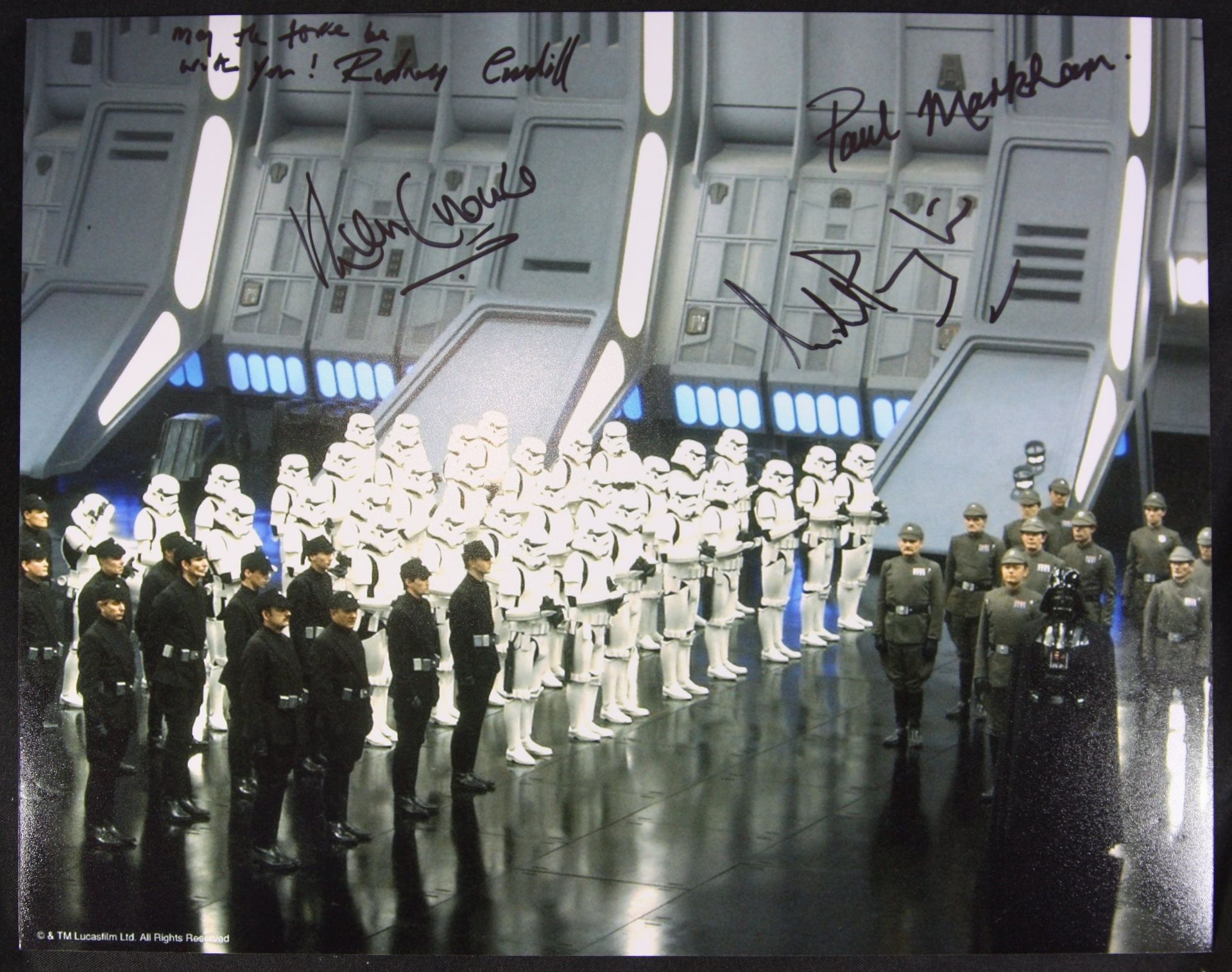 STAR WARS - IMPERIAL OFFICERS - MULTI-SIGNED 8X10" COLOUR PHOTO