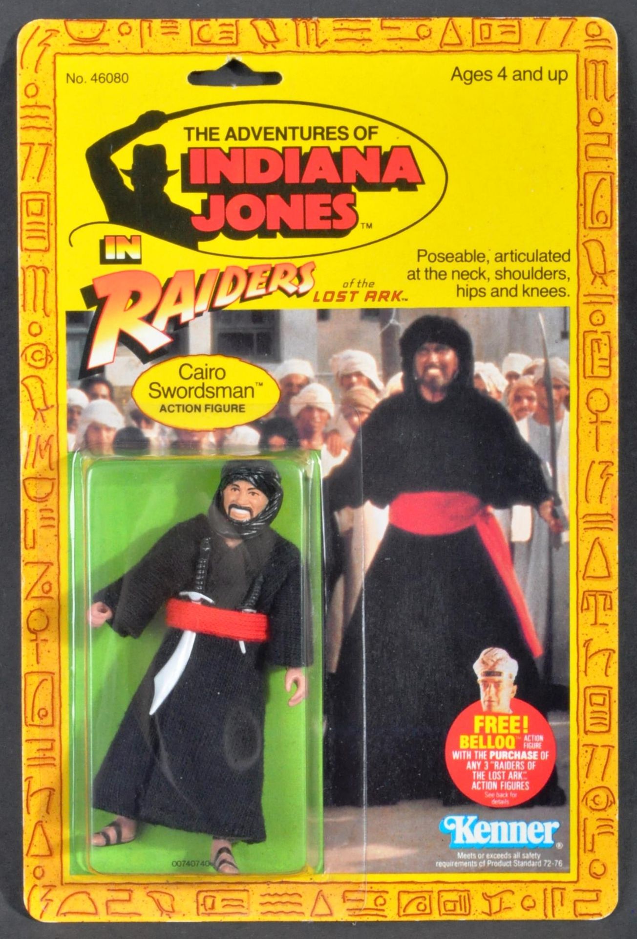 INDIANA JONES - KENNER - CAIRO SWORDSMAN CARDED ACTION FIGURE