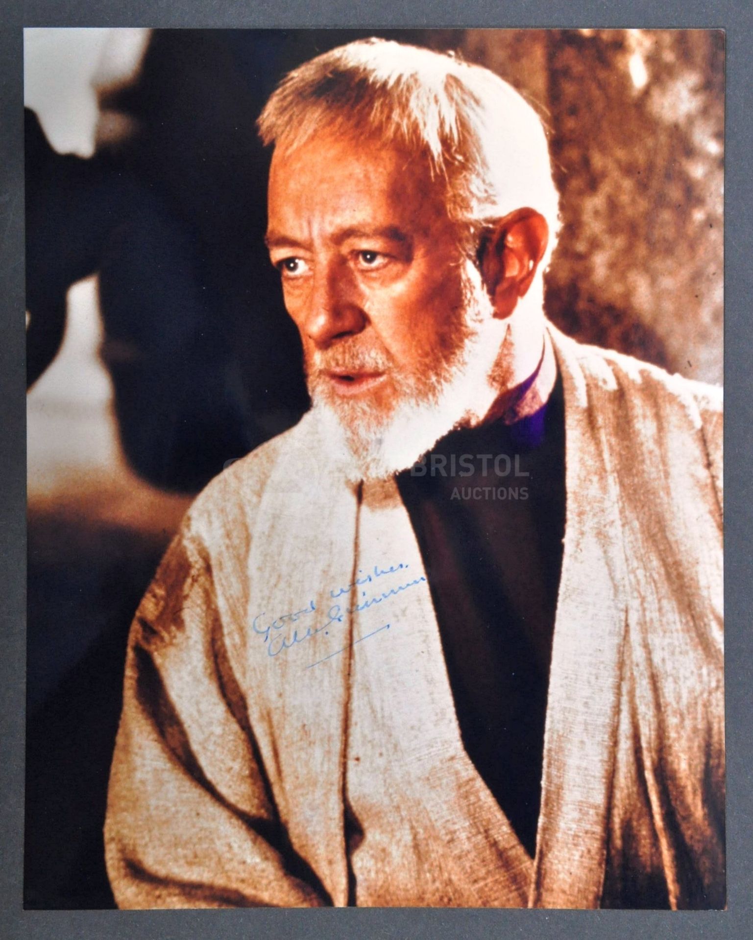 STAR WARS - SIR ALEC GUINNESS - AUTOGRAPHED 8X10" PHOTOGRAPH - ACOA