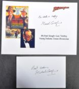 INDIANA JONES - YOUNG INDIANA JONES - MICHAEL GOUGH X2 AUTOGRAPHS