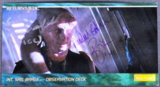 STAR WARS - ROTJ - TOPPS WIDEVISION DUAL SIGNED TRADING CARD