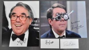 BRITISH COMEDY - THE TWO RONNIES - COLLECTION OF AUTOGRAPHS