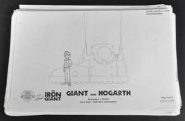 THE IRON GIANT (1999) - WARNER BROS - LARGE CHARACTER MODEL SHEETS