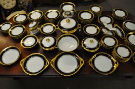 LARGE COLLECTION OF CIRCA 1900 LIMOGES DINNERWARES