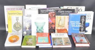 ASSORTMENT OF GLASS & SILVER REFERENCE BOOKS