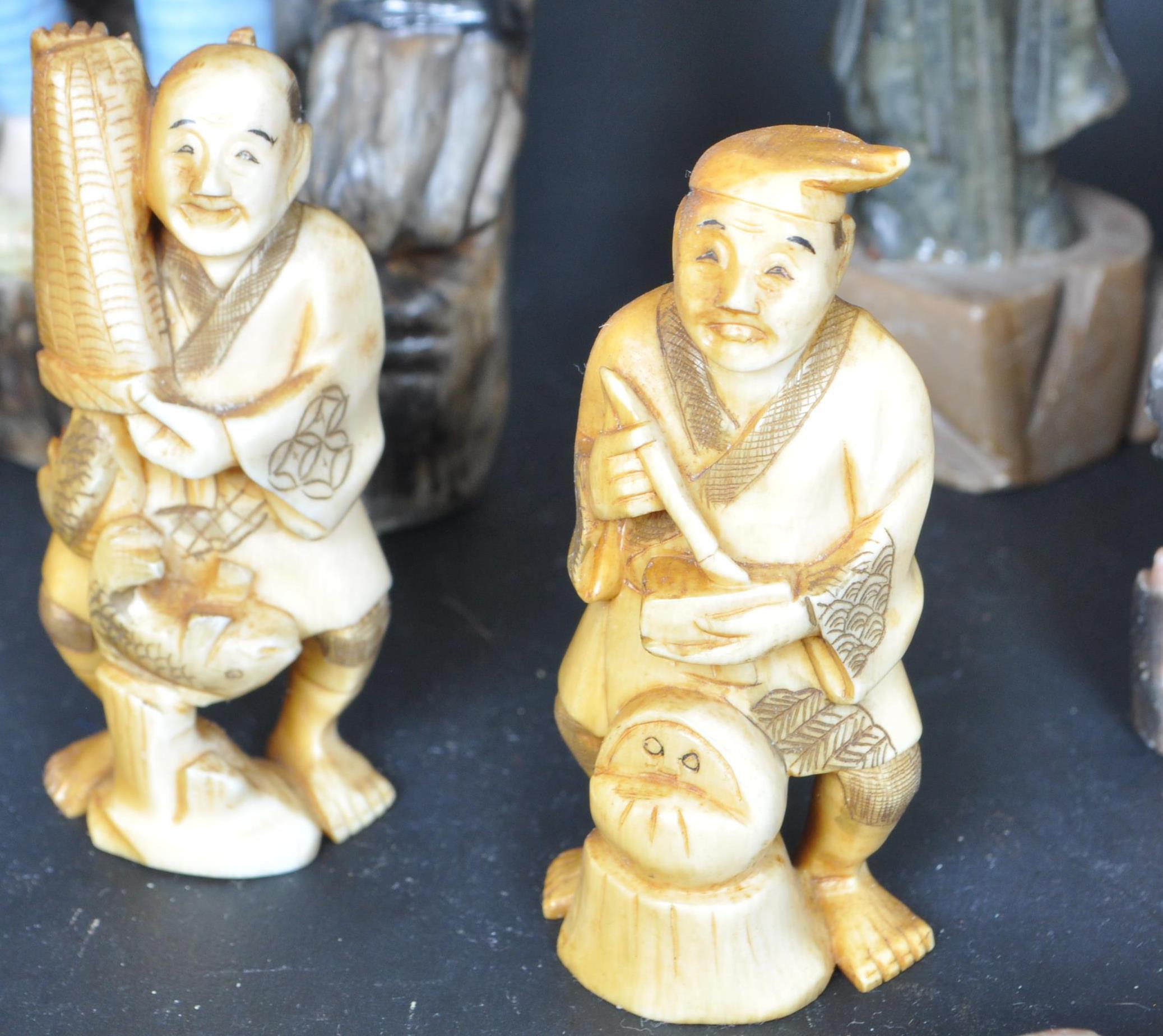 COLLECTION OF 19TH & 20TH CENTURY CHINESE SOAPSTONE - Image 3 of 11