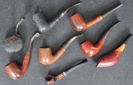 COLLECTION OF EIGHT VINTAGE 20TH CENTURY PIPES