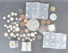 COLLECTION OF SILVER & COPPER COINS